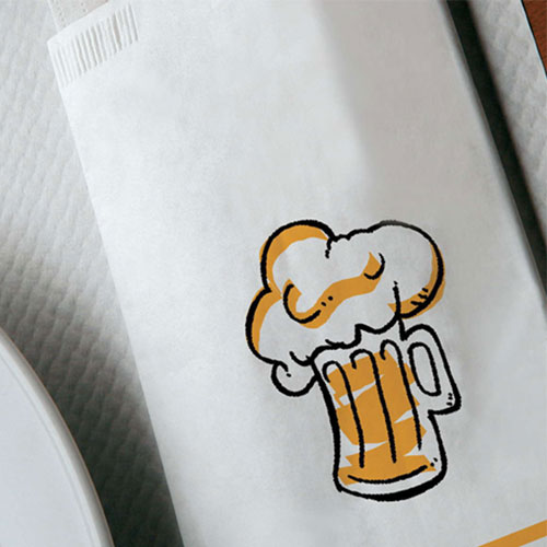 Suport farfurie din hartie 30 x 40 cm, Birra Margherita - Fato 