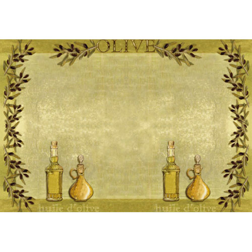 Suport farfurie din hartie 30 x 40 cm, Deluxe Huile d'olive - Fato