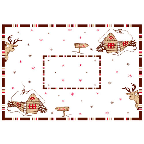 Suport farfurie (placemat) din hartie 30x40 cm, Baita - Fato