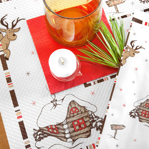 Suport farfurie (placemat) din hartie 30x40 cm, Baita - Fato 