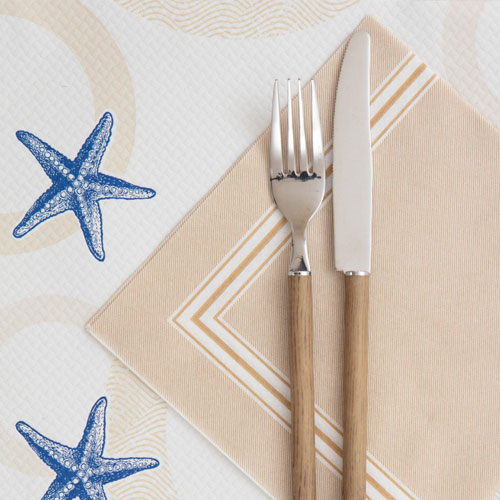 Suport farfurie (placemat) din hartie 30x40 cm, Sea Shell - Fato 