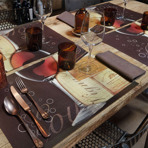 Suport farfurie (placemat) din hartie 35x50 cm, Chateau - Fato 
