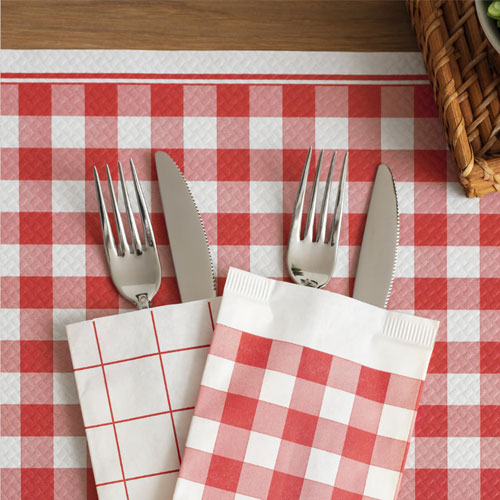 Suport tacamuri cu servetel 38 x 38 cm, Sandwich - Fato 
