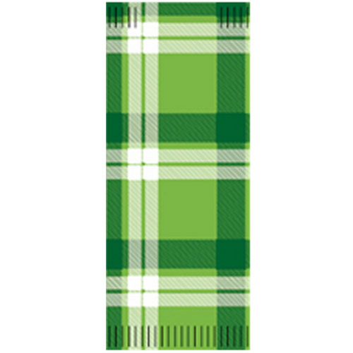 Suport tacamuri cu servetel, 38 x 38 cm, Scozzese - Fato verde 