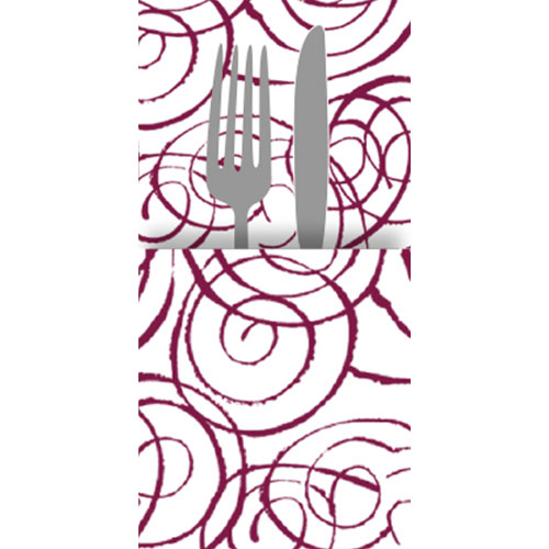 Suport tacamuri din airlaid, 40 x 40 cm, Millerighe - Fato bordo 