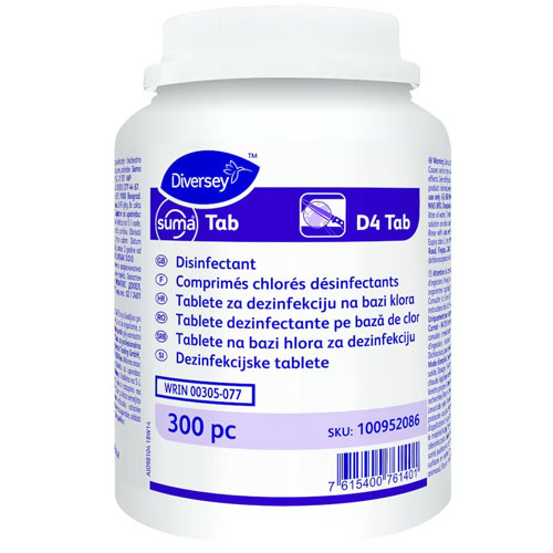 Tablete dezinfectare suprafete Diversey Suma Tab D4 - Diversey