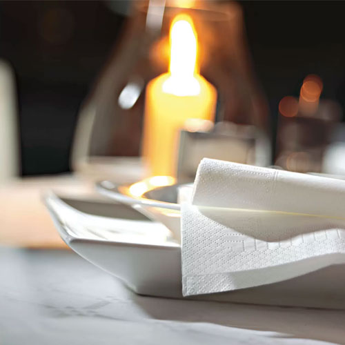 Traversa de masa 1,2 x 50 m, Damask White - Fato