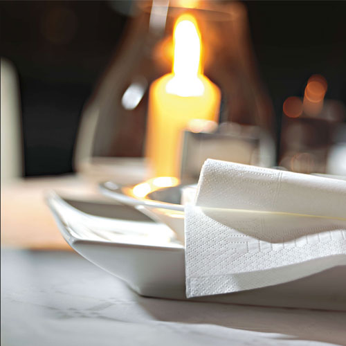 Traversa de masa 1,2 x 50 m, Tablewear Damask White - Fato