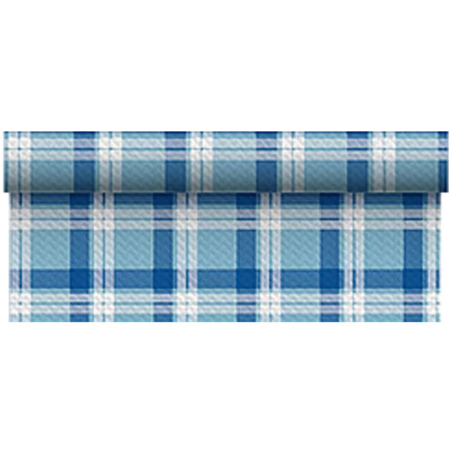 Traversa de masa 1 x 50 m, Scozzese Champagne Bordeaux - Fato albastru 