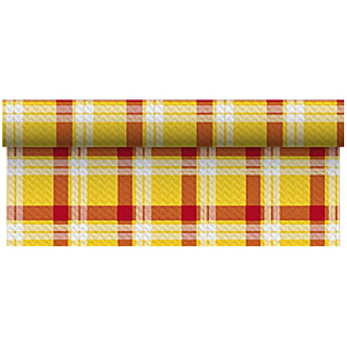 Traversa de masa 1 x 50 m, Scozzese Champagne Bordeaux - Fato rosu 