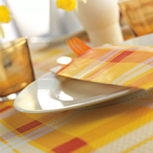 Traversa de masa 1 x 50 m, Scozzese Yellow / Red - Fato