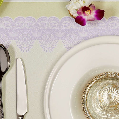 Traversa de masa din airlaid 0,40 x 24 m, Bombay violet - Fato violet