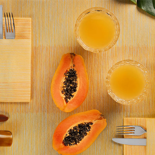 Traversa de masa din airlaid 0,40 x 24 m, Millerighe galben - Fato galben