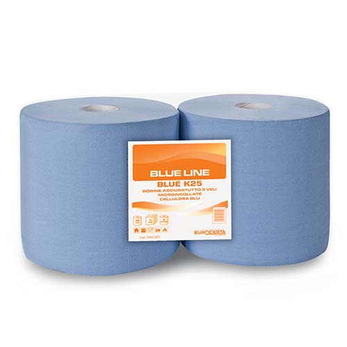 Rola hartie industriala Blue K25 - Eurocarta