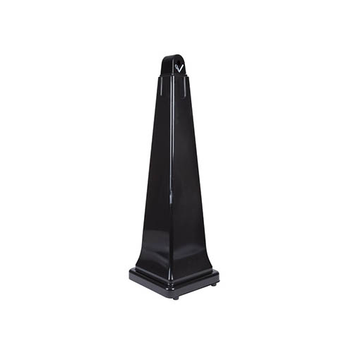 Scrumiera galvanizata GroundsKeeper, neagra - Rubbermaid