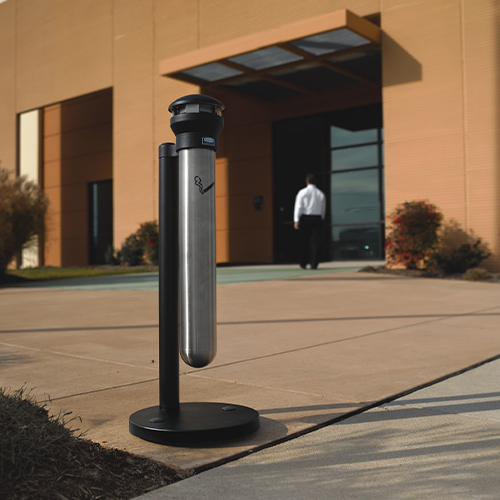Scrumiera Infinity - Stand Alone, inox/metal - Rubbbermaid 