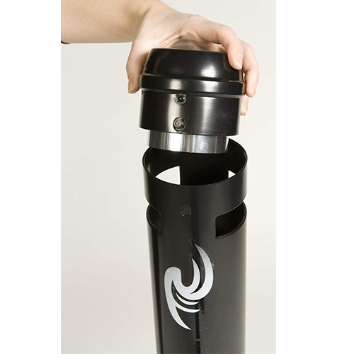 Scrumiera Pole, neagru - Rubbermaid 