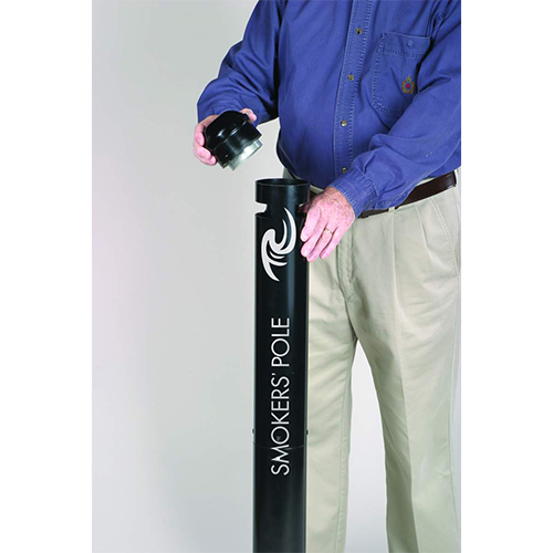 Scrumiera Pole, neagru - Rubbermaid 