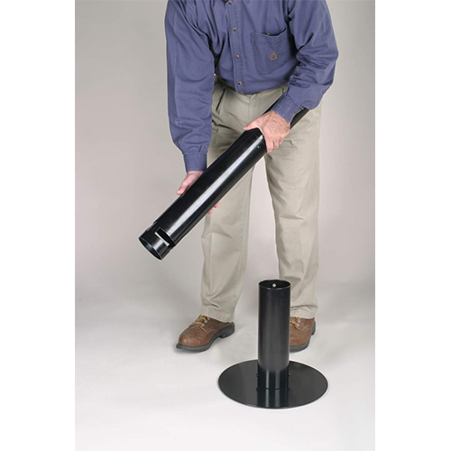Scrumiera Pole, neagru - Rubbermaid 