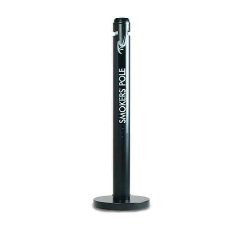 Scrumiera Pole, neagru - Rubbermaid