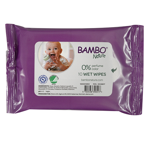 Servetele umede pentru bebelusi fara parfum, Bambo Nature - Abena