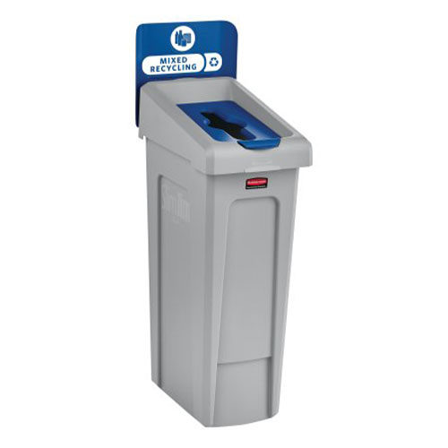 SJRS - Capac deseuri sticla/doza, albastru - Rubbermaid