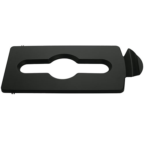 SJRS - Capac deseuri mixte, galben - Rubbermaid negru 
