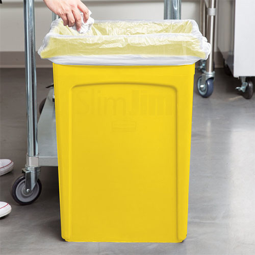 Container Slim Jim cu canale de ventilare 87 L, galben - Rubbermaid galben