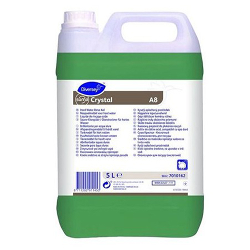 Aditiv lichid acid de clătire - Suma Crystal A8 2x5L - Diversey