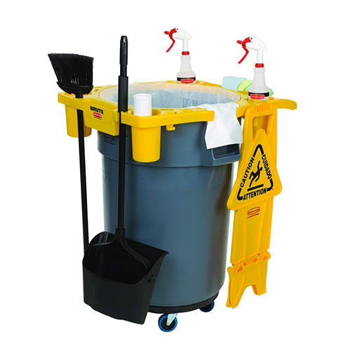 Suport accesorii container Brute 166.5 L, galben - Rubbermaid 