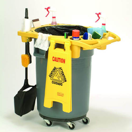Suport accesorii container Brute 166.5 L, galben - Rubbermaid 