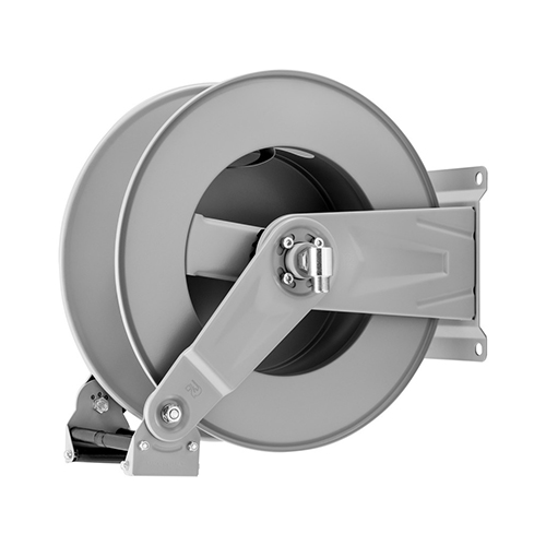 Tambur retractabil din inox pentru furtun 25 m, HR816 400 - Ramex