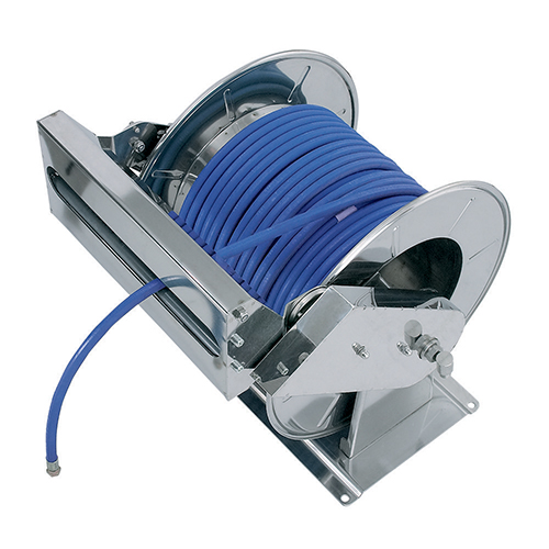 Tambur retractabil din inox pentru furtun 50 m, AV6000 SP - Ramex