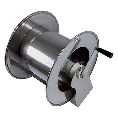 Tambur cu actionare manuala din inox pentru furtun 80-100 m, AVM9850 600 - Ramex