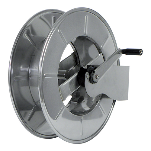 Tambur cu actionare manuala din inox pentru furtun 40-45 m, AVM9918 600 - Ramex