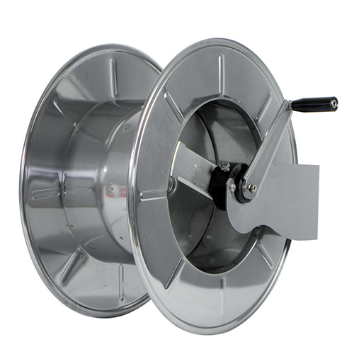 Tambur cu actionare manuala din inox pentru furtun 65 m, AVM9920 600 - Ramex