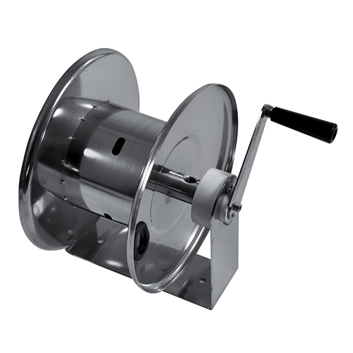 Tambur cu actionare manuala din inox pentru furtun 20 m, AVM9002 - Ramex
