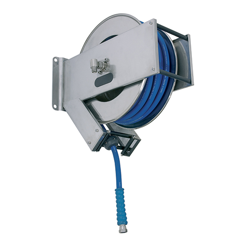 Tambur retractabil din inox pentru furtun 20 m, AV2200 400 - Ramex