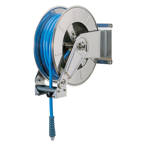 Tambur retractabil din inox pentru furtun 25 m, AV3400 - Ramex