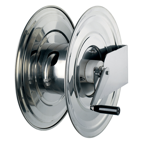 Tambur cu actionare manuala din inox pentru furtun 50 m, AVM9610 - Ramex