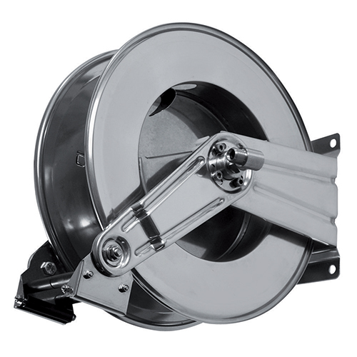 Tambur retractabil din inox pentru furtun 18 m, AV820 - Ramex