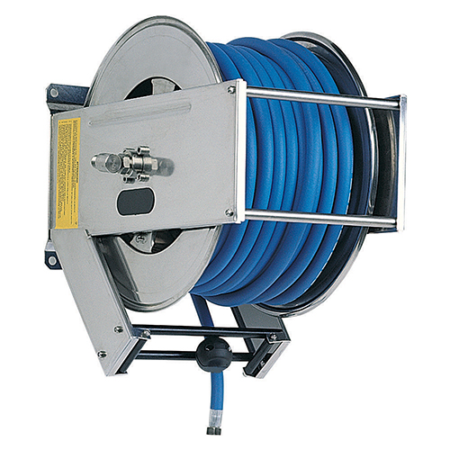 Tambur retractabil din inox pentru furtun 40 m, AV4500 BK - Ramex