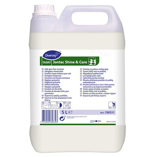 Emulsie polimerica pentru restaurarea si protejarea pardoselilor TASKI Jontec Shine & Care, 5L - Diversey