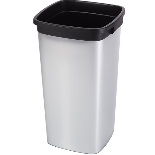 Container patrat Iris 60L, gri metalic - Rothopro