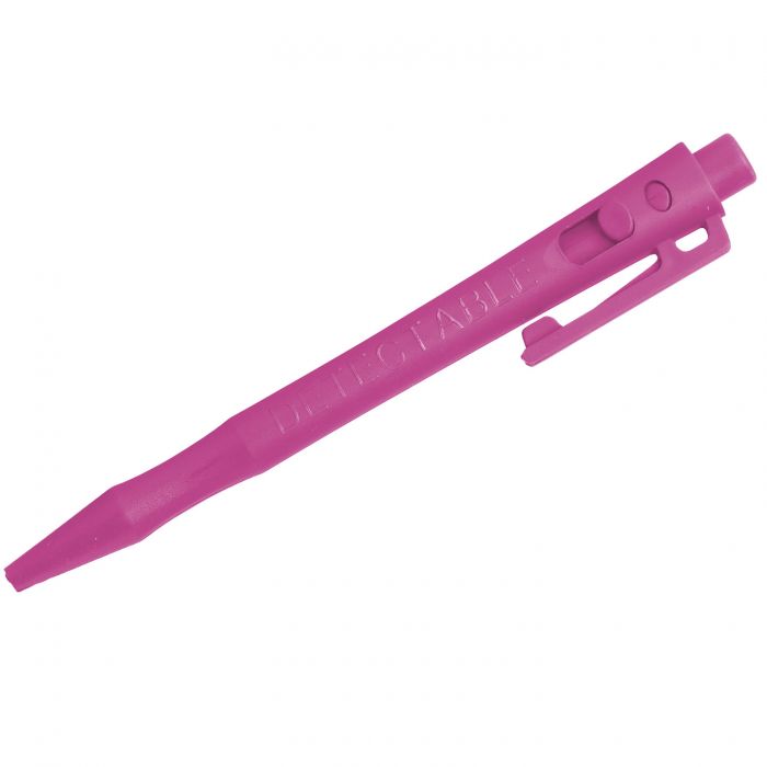 Detectable HD - Pix metal detectabil cu clip, pasta standard, albastru - Detectamet roz 