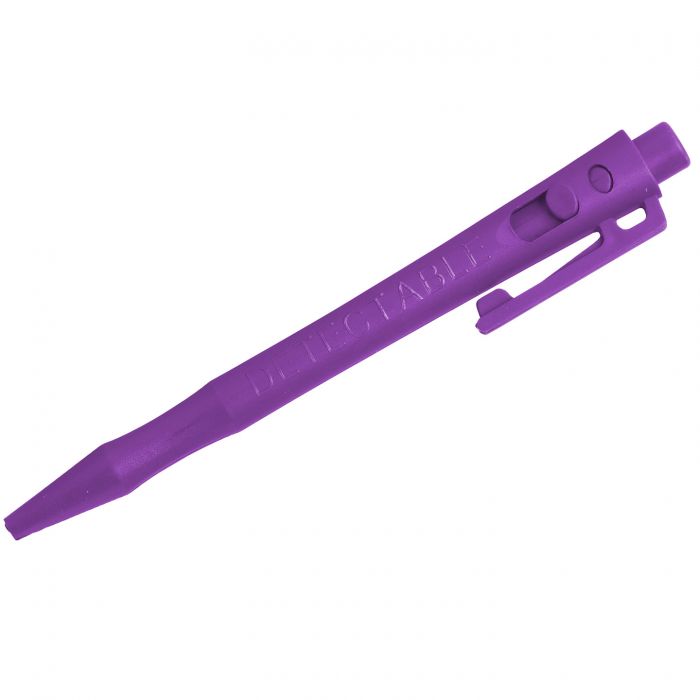 Detectable HD - Pix metal detectabil cu clip, pasta standard, albastru - Detectamet violet 