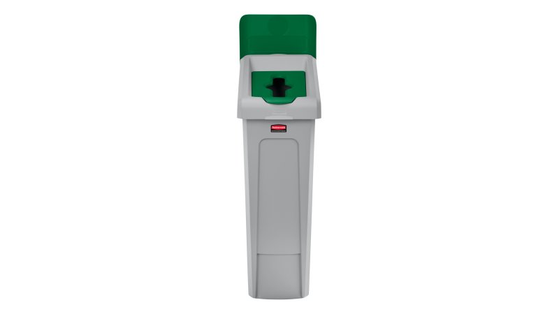 SJRS - Capac cu insertie pentru deseuri mixte, verde - Rubbermaid 
