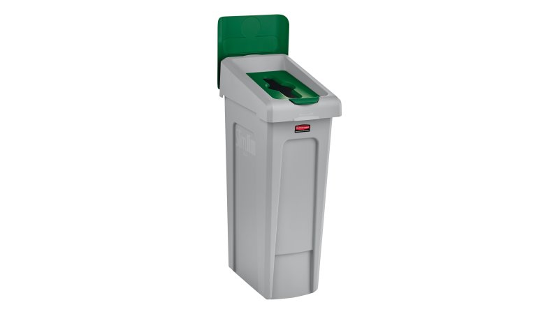 SJRS - Capac cu insertie pentru deseuri mixte, verde - Rubbermaid 