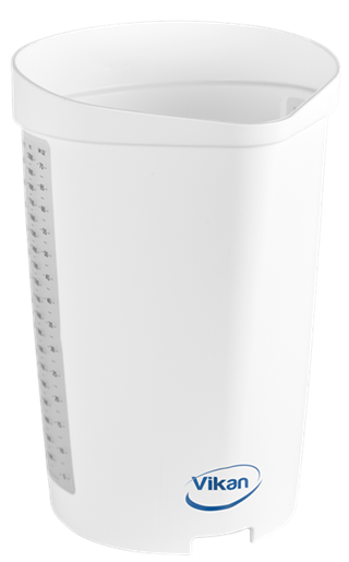 Cana gradata 2L, verde - Vikan alb 