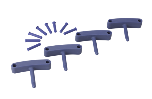 Carlig (4 buc/set) 140 mm, roz - Vikan violet 